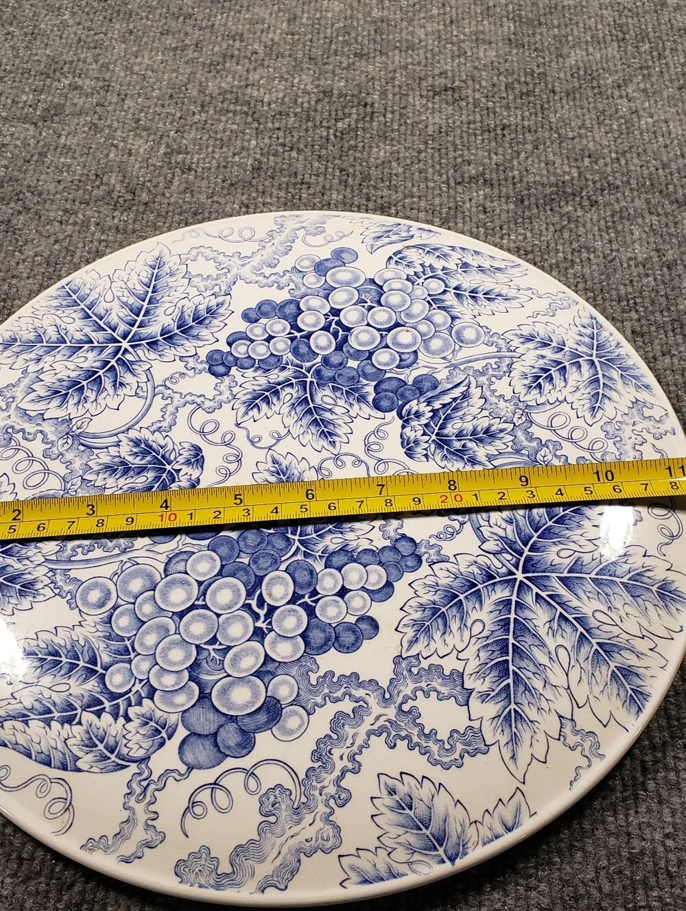 Spode Blue Room Collection Grapes Porcelain Cake Plate 11